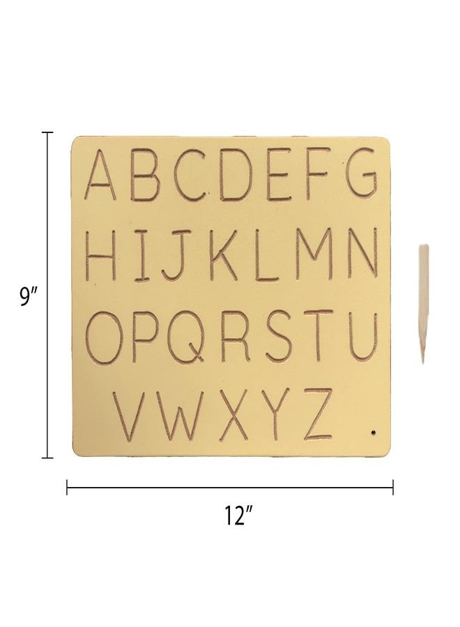 RCW Educational Wooden Tracing Board for Kids | Handwriting and Learning Slates for Children | Set of 5 Capital, Hindi Varnamala & Ka KHA, Number, Small Cursive - Image 2